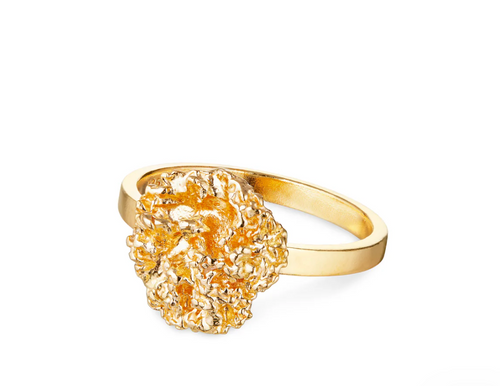 FLORA DANICA: Persille Ring Forgyldt (custom engraved)
